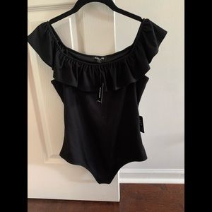 Express off-the shoulder body suit
